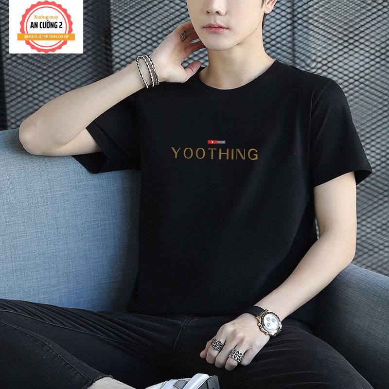 Áo thun nam, áo phông nam tay ngắn cổ tròn chất cotton, dày dặn thoáng mát  ATC03 - Xưởng may An Cường 2