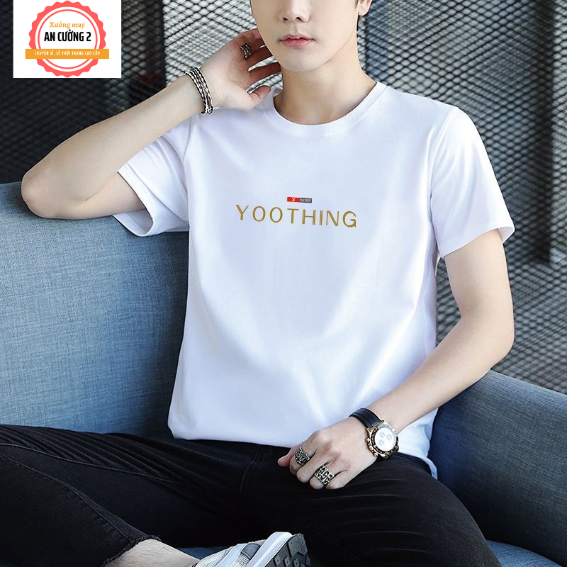 Áo thun nam, áo phông nam tay ngắn cổ tròn chất cotton, dày dặn thoáng mát  ATC03 - Xưởng may An Cường 2