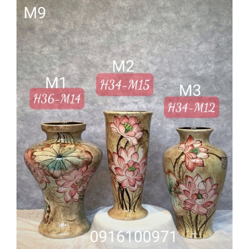 Lọ hoa sứ Bát Tràng cao cấp