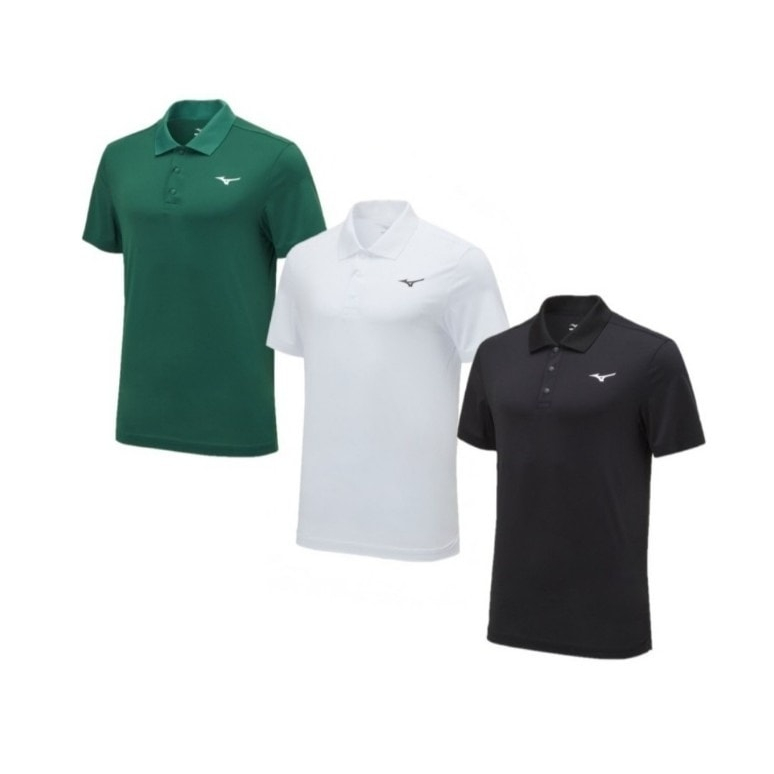 Áo phông polo nam MIZUNO chất thuần thể thao vải co dãn thoáng mát