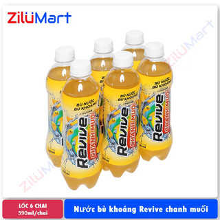 Nước bù khoáng Revive chanh muối (lốc 6 chai) loại 390ml