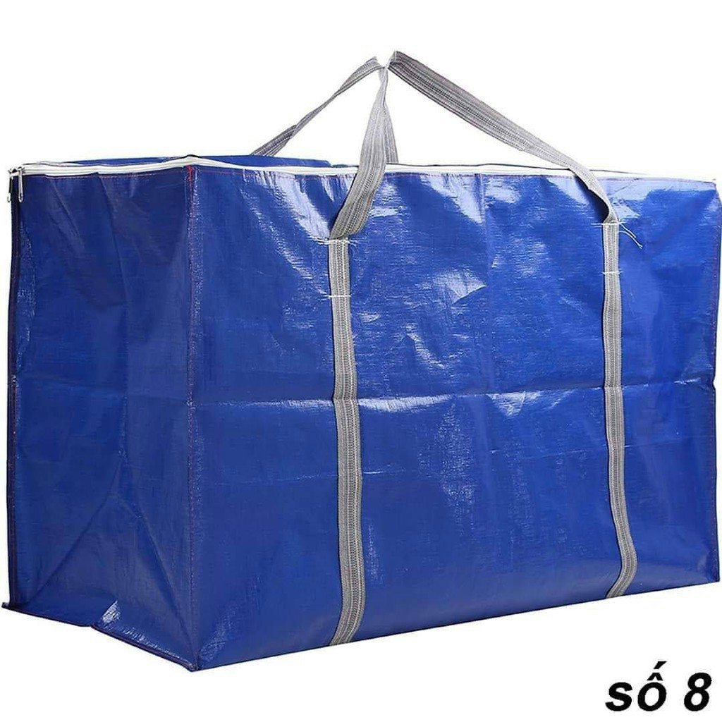 TÚI BẠT ĐỰNG HÀNG HÓA DÂY KÉO MÀU XANH SIZE 0 ĐẾN 8