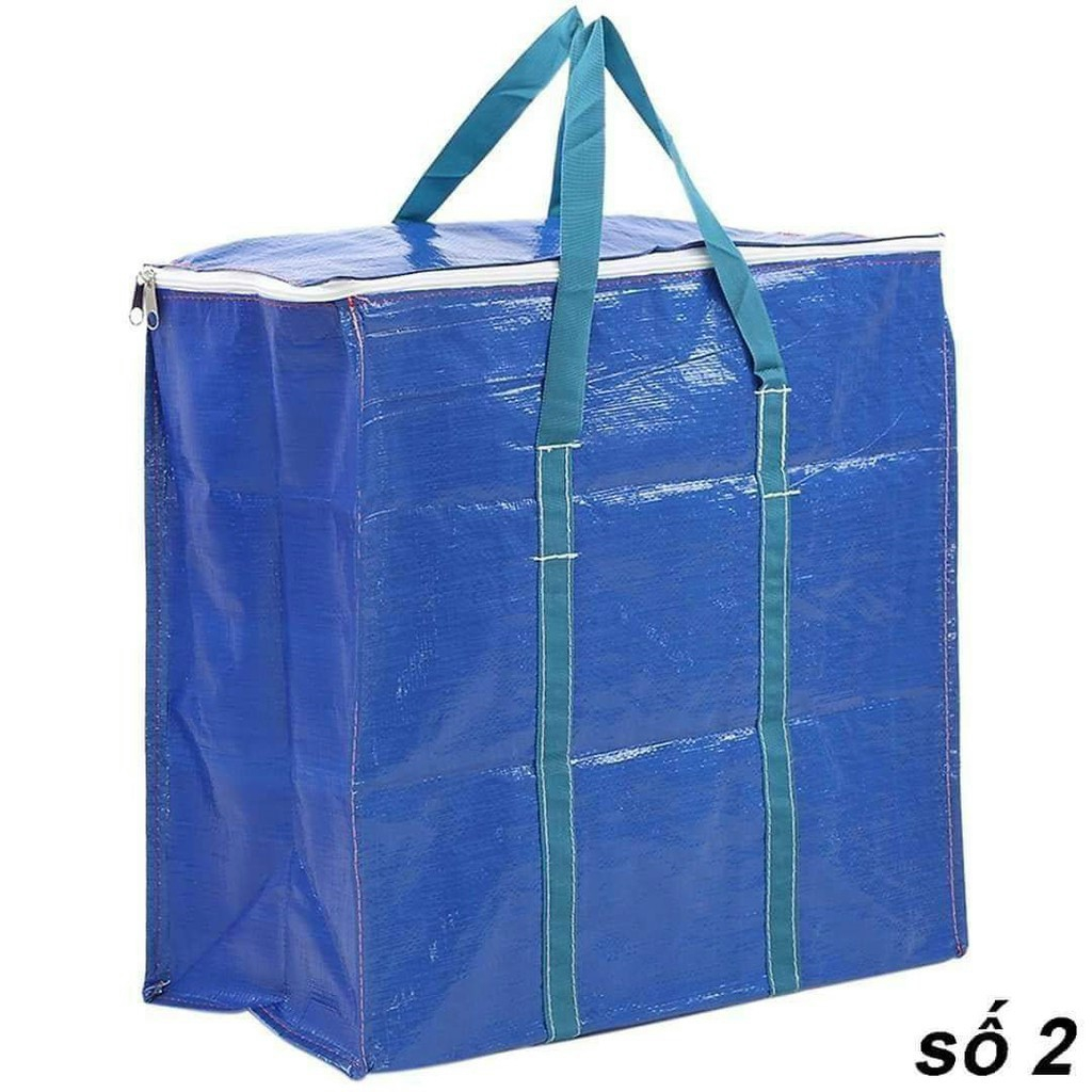 TÚI BẠT ĐỰNG HÀNG HÓA DÂY KÉO MÀU XANH SIZE 0 ĐẾN 8