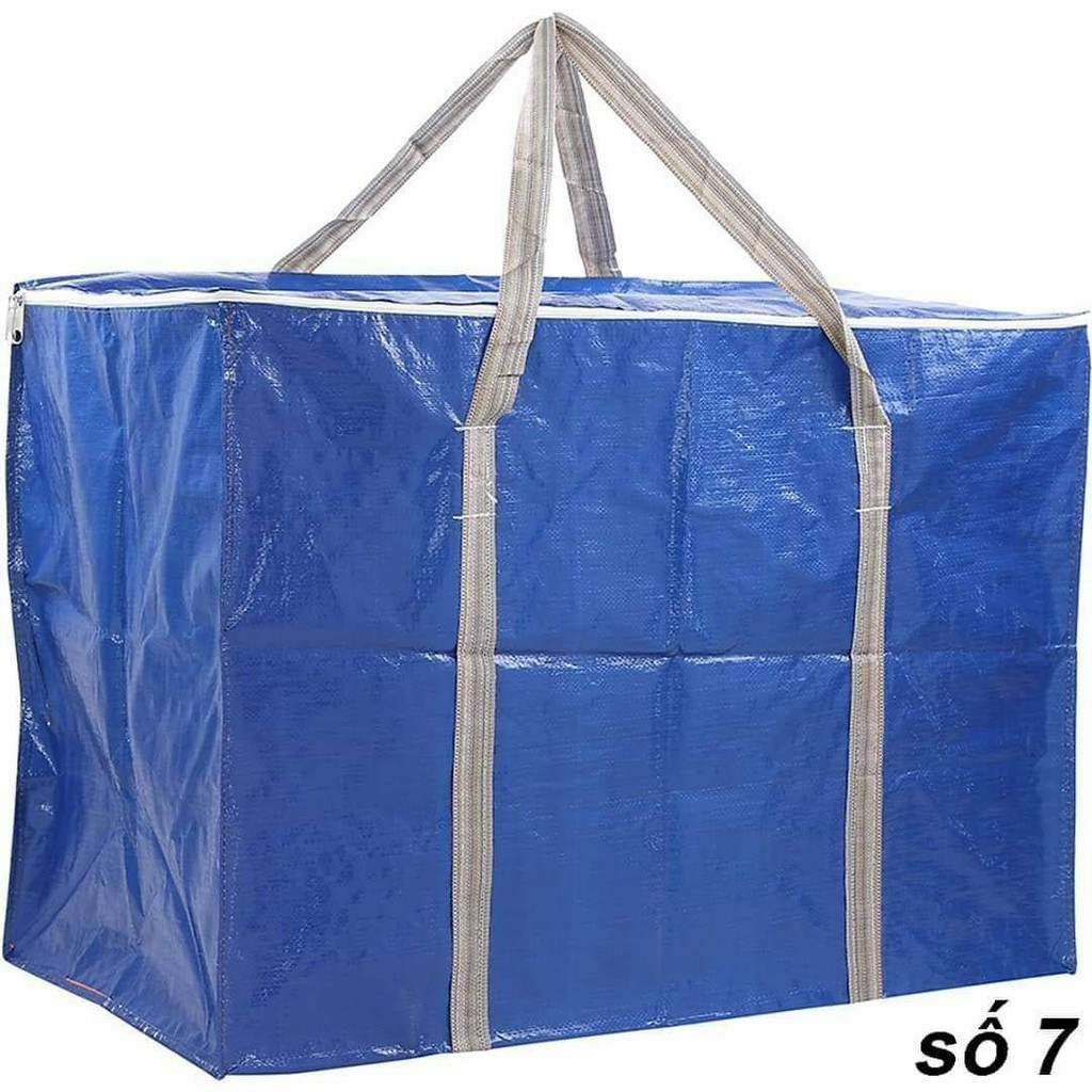TÚI BẠT ĐỰNG HÀNG HÓA DÂY KÉO MÀU XANH SIZE 0 ĐẾN 8