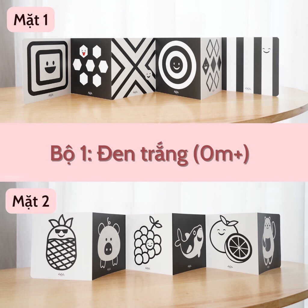 Bộ Thẻ Kích Thích Thị Giác Cho Bé Bao Gồm Thẻ Gấp Và Thẻ Decal Dán Tường Thương Hiệu Lalala Baby