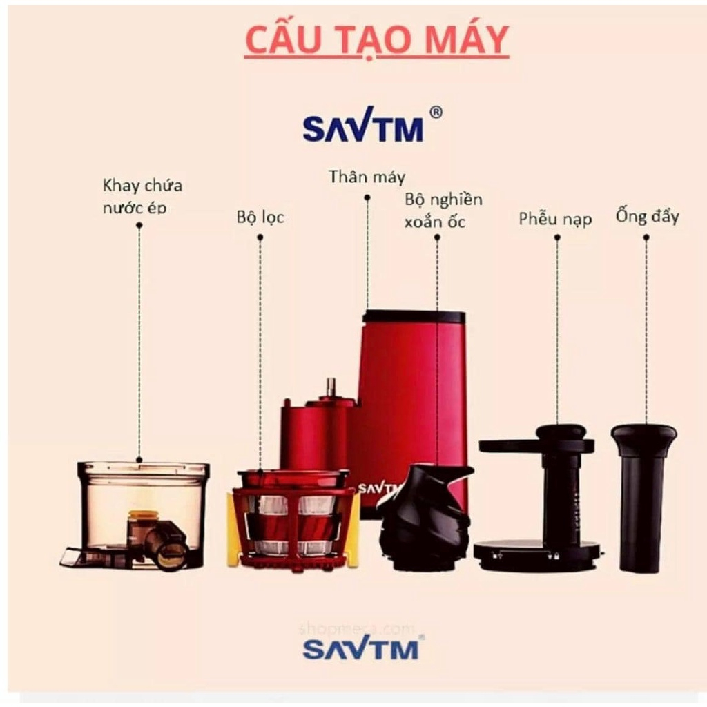 MÁY ÉP TRÁI CÂY/ MÁY ÉP CHẬM SAVTM JE07 HÀNG CHÍNH HÃNG eleven_shop111