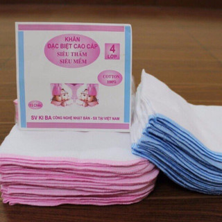 Set khăn xô sữa kiba - khăn mặt 2 lớp, 3 lớp, 4 lớp