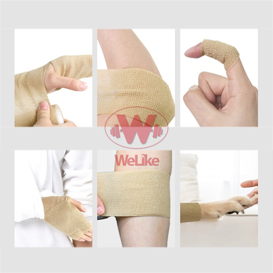Băng keo thể thao Welike - Băng quấn bảo vệ cổ chân đá bóng tự dính cuốn bó gối dán cổ tay ngón tay chống chấn thương