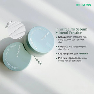 Phấn Phủ Innisfree Kiềm Dầu No Sebum