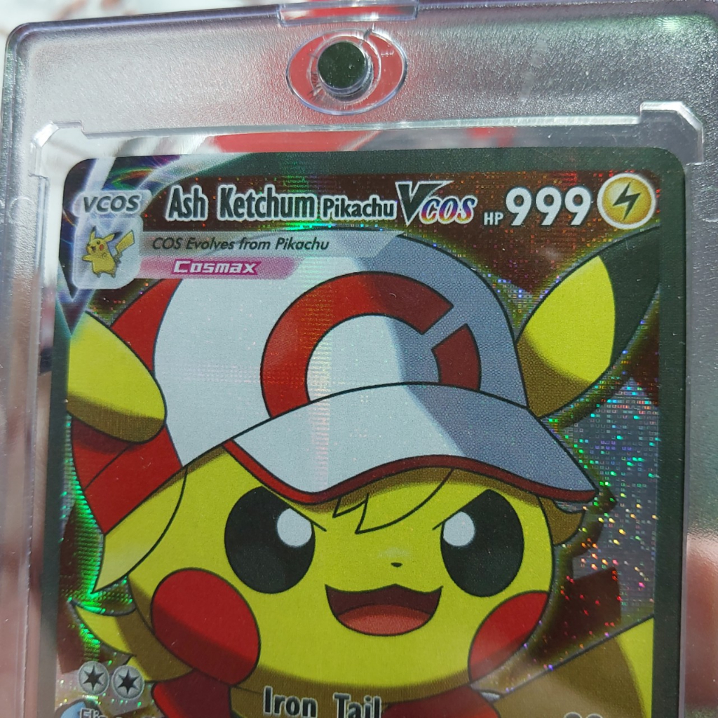 Thẻ Pikachu trang phục Ash Ketchum Vmax nhà huấn luyện mỹ Pokemon 1459 d38 45