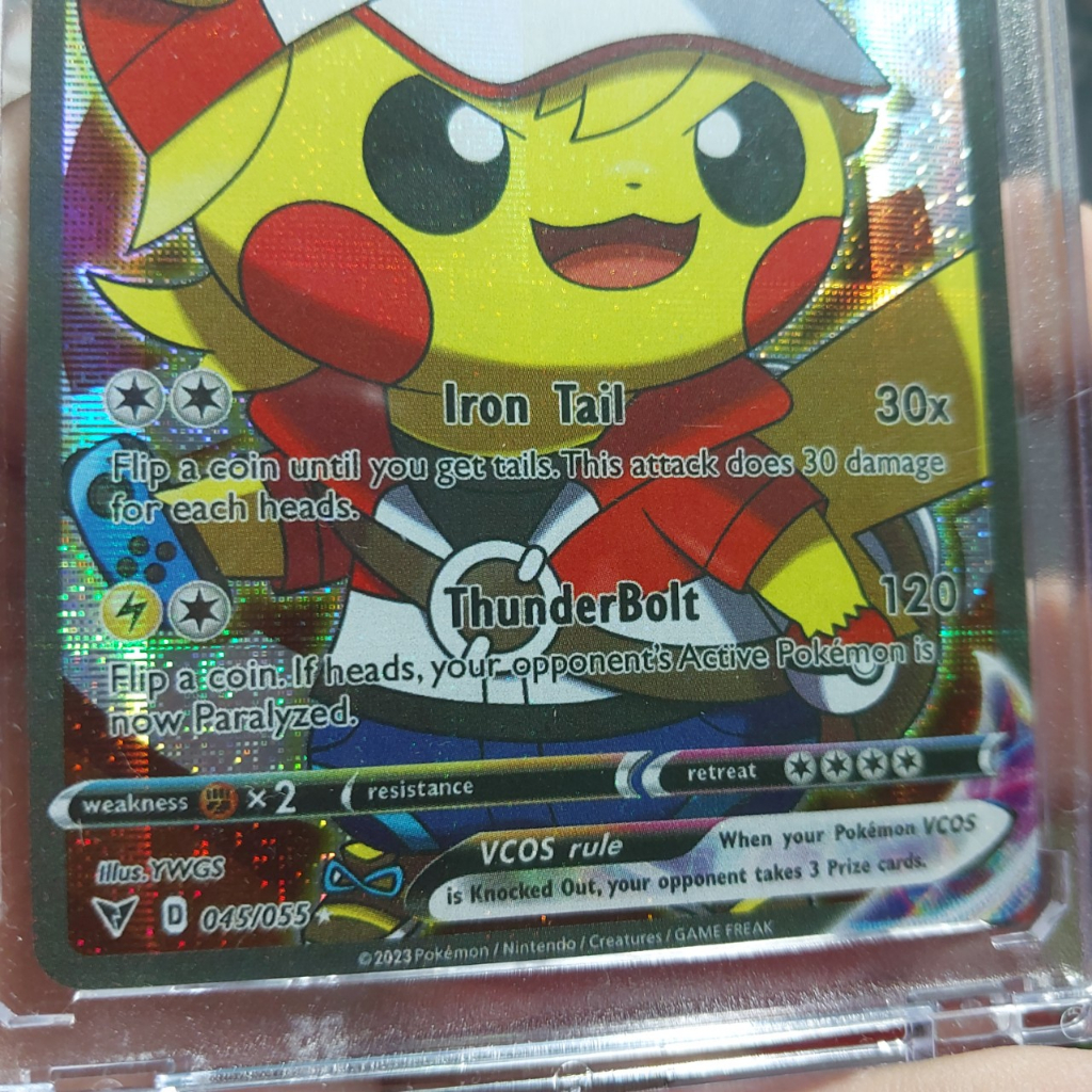 Thẻ Pikachu trang phục Ash Ketchum Vmax nhà huấn luyện mỹ Pokemon 1459 d38 45