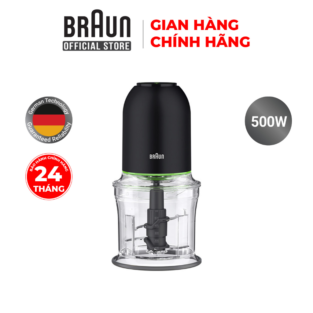 Máy xay thực phẩm đa năng Braun CH3011BK - Hàng chính hãng bảo hành 24 tháng