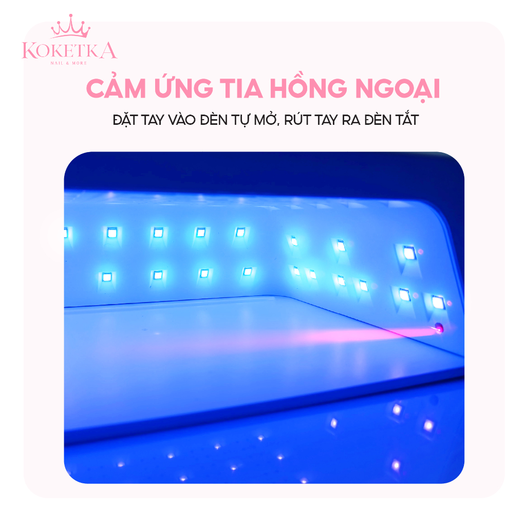 Máy Hơ Gel SUN T8 - 72W/UV gel/LED Hàng Chính Hãng Bảo Hành 6 THÁNG