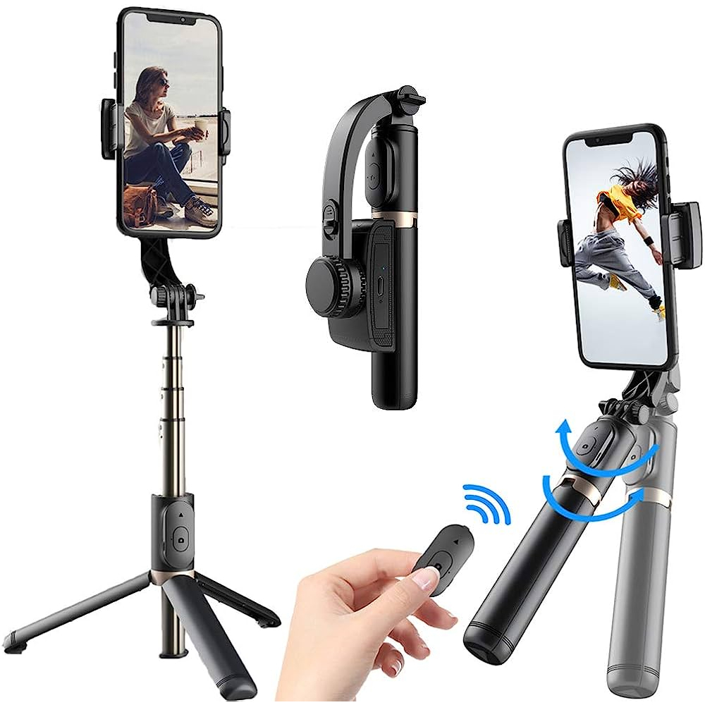 Bộ ổn định gimbal xoay 360 độ cho điện thoại Q08
