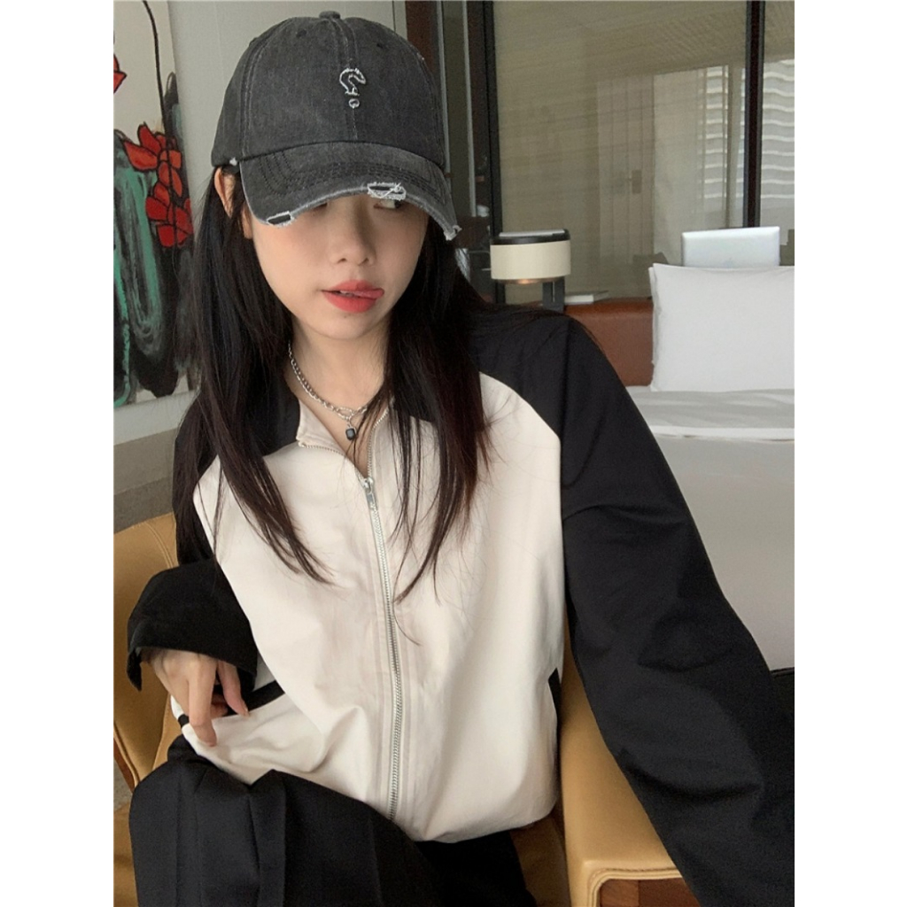 Áo Khoác Dù Nữ Form Lửng Phối Màu Cổ Bẻ Năng Động - ĐĂNG QUANG CLOTHER