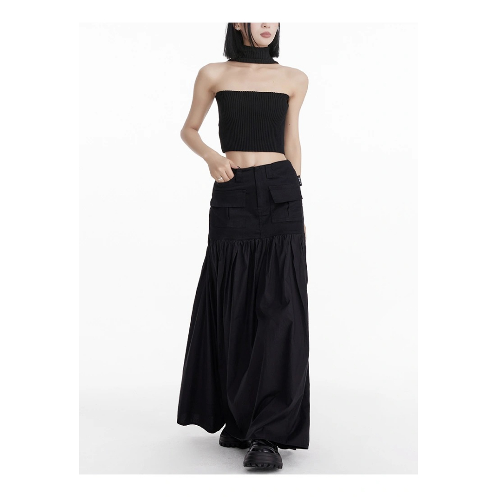 TB021 Set Croptop mùa hè combo chân váy dài đường phố xuân hè thiết kế cao cấp Sẵn IB Giảm 30K
