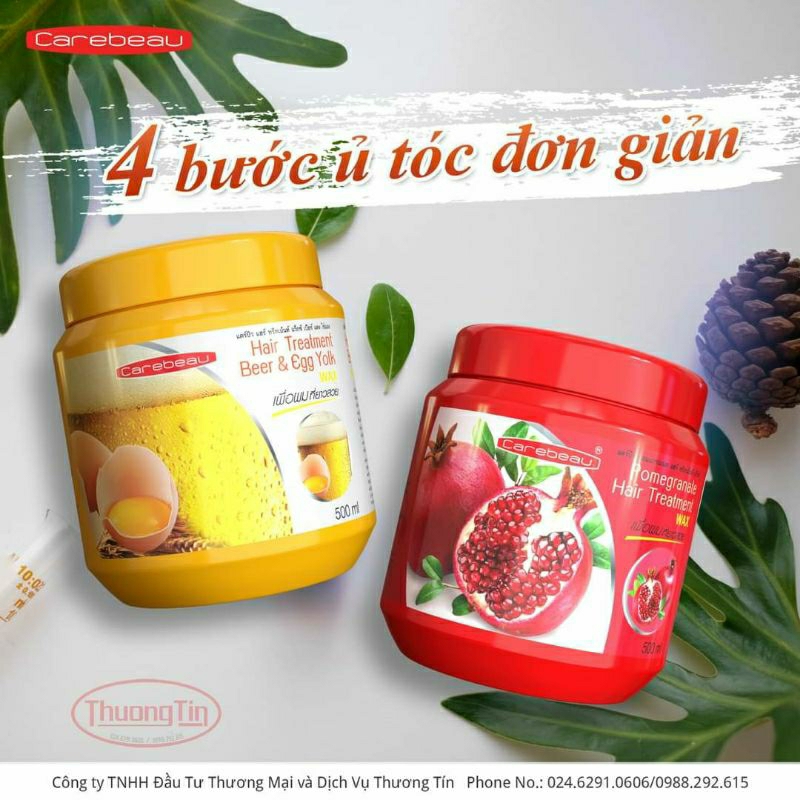 Kem ủ tóc tinh chất đu đủ - Hiệu carebeau 500ml / Hộp