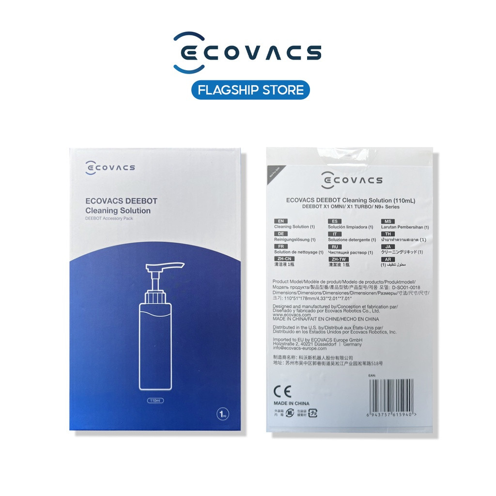 Combo Nước lau sàn và sáp thơm nước hoa dành cho Robot Hút Bụi Ecovasc Deebot T9 Aivi, T9 Max, T9 Power, T9 Aivi Plus