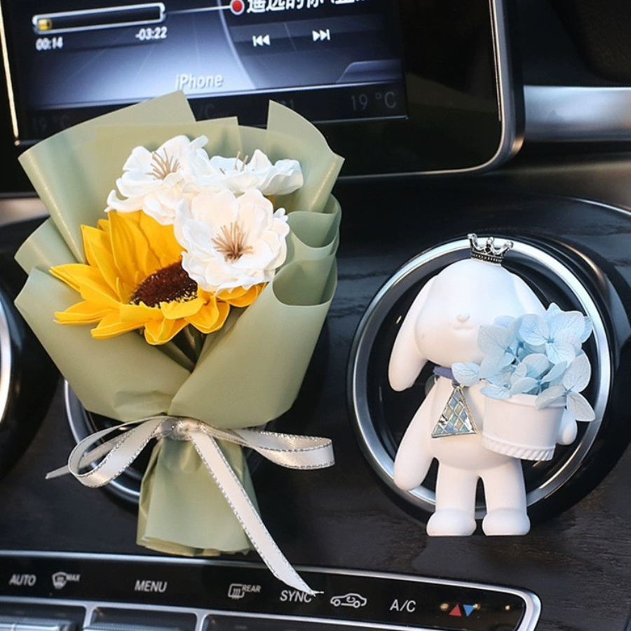 Cài Cửa Gió Sáp Thơm Hình Gấu Dễ Thương Tinh Dầu Thơm Xe - Phụ Kiện Trang Trí Cửa Gió Xe Hơi