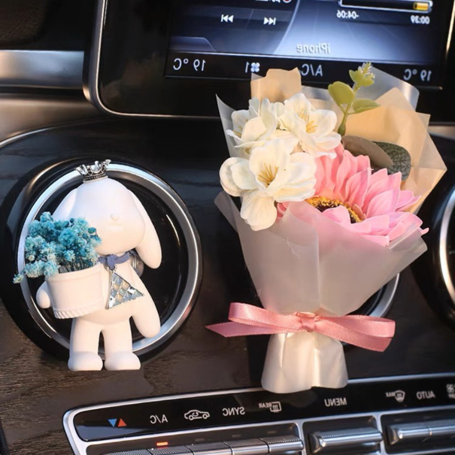 Cài Cửa Gió Sáp Thơm Hình Gấu Dễ Thương Tinh Dầu Thơm Xe - Phụ Kiện Trang Trí Cửa Gió Xe Hơi
