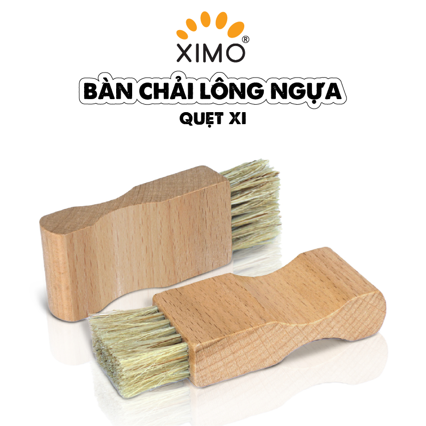 Bàn chải lông ngựa quẹt xi đánh giày chuyên dụng XIMO (XBCDG08)