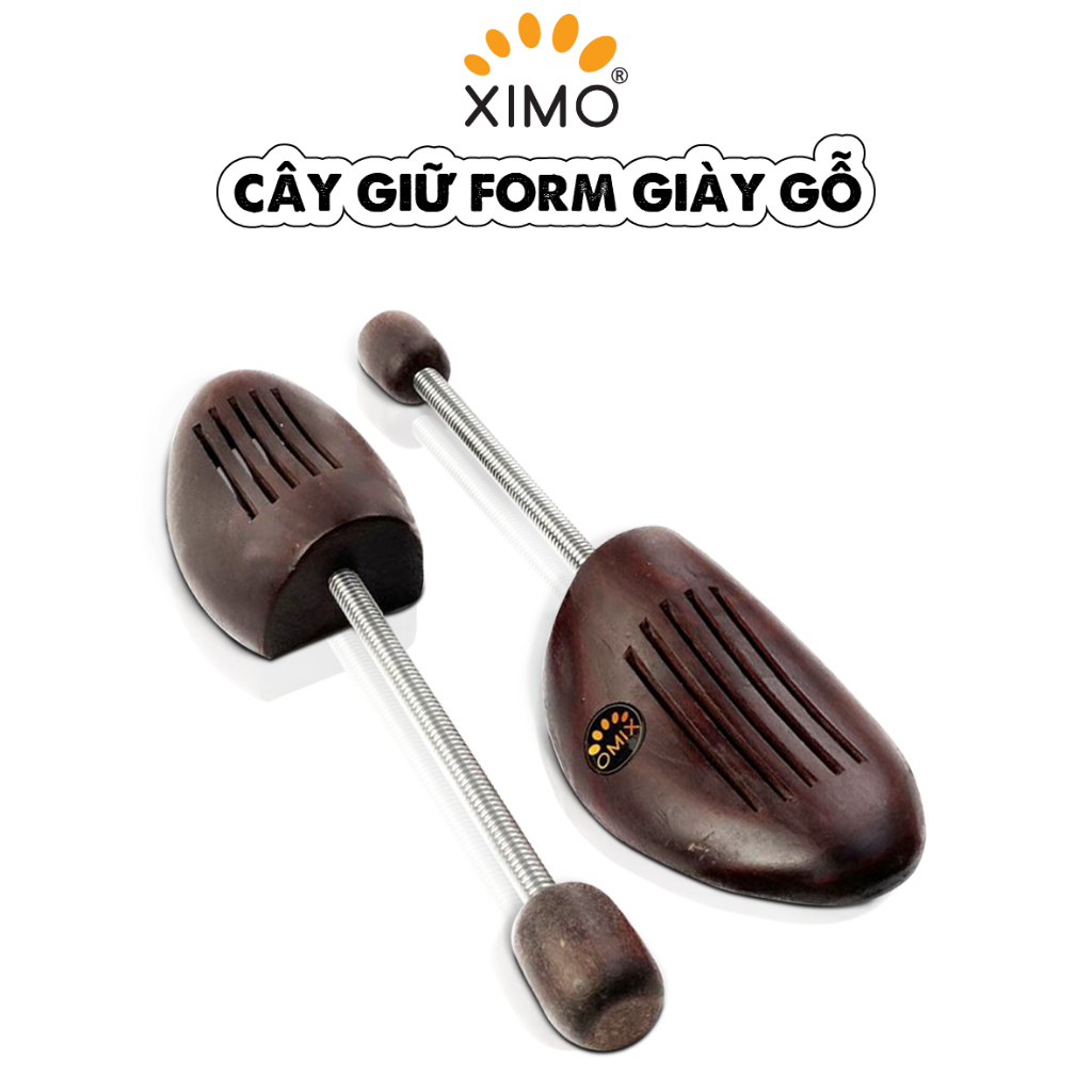 Cây giữ form giày gỗ shoe tree đa năng tiện lợi XIMO cho cả nam và nữ (XCGFG06)