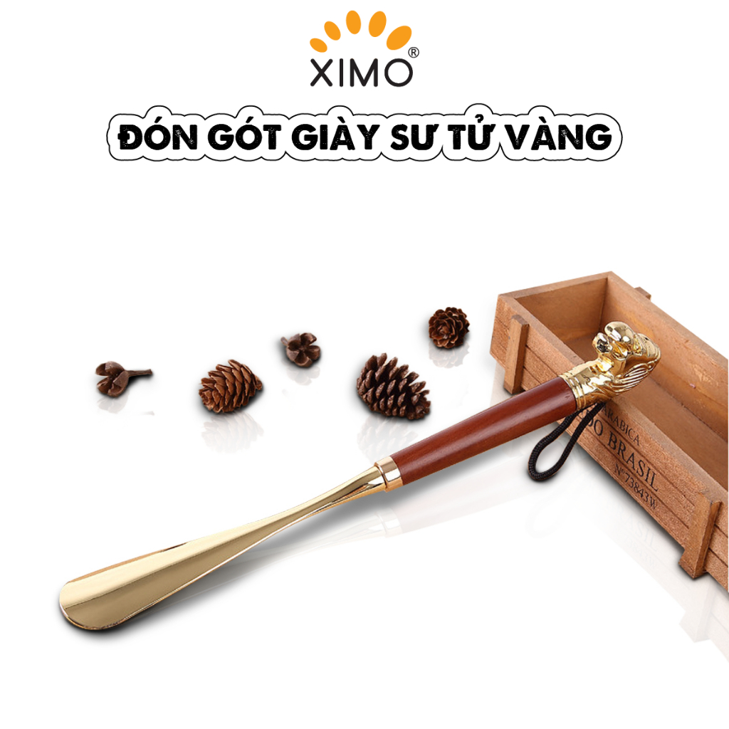 Đón gót giày hình sư tử vàng dáng vẻ sang trọng quý tộc XIMO (XDGG01)