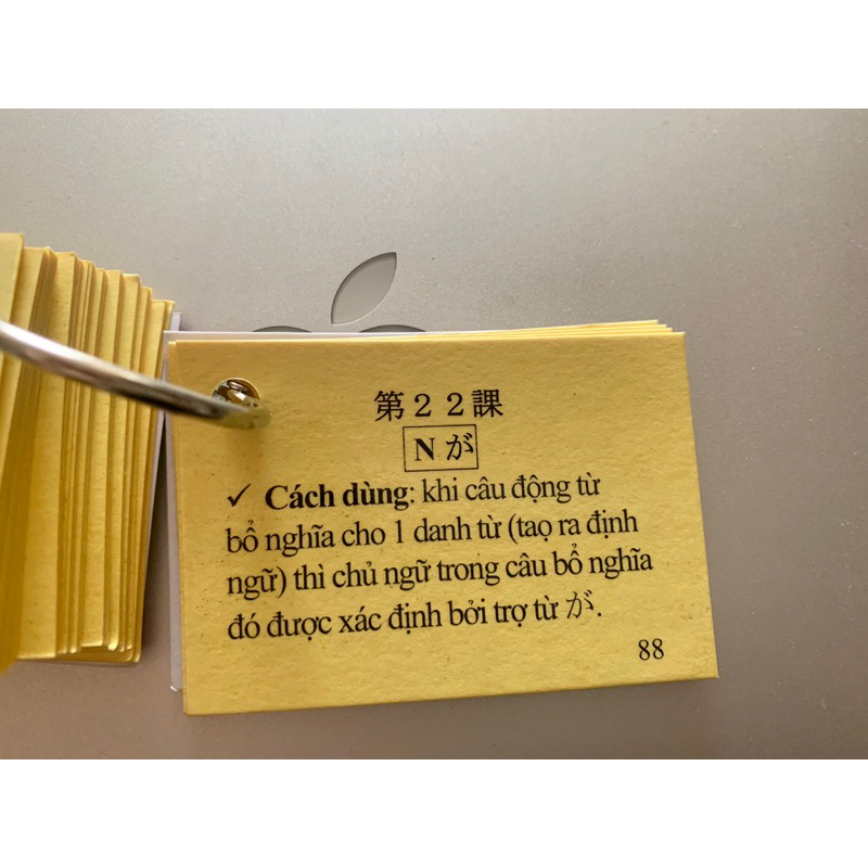 Flashcard ngữ pháp N5- thẻ ngữ pháp N5 có ép plastic chống nước