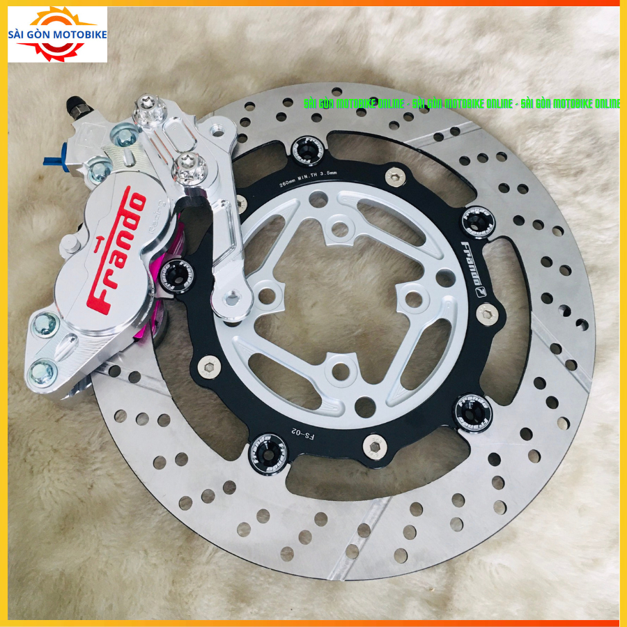 [ Combo Wave100/ZX/FutureNEO ] Heo 4Pis Frando + Đĩa Frando + Pát 4Pis CNC size đĩa 260/267mm // Tặn