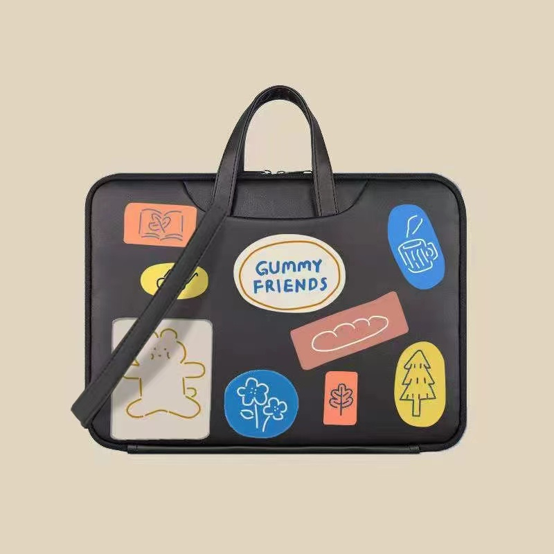 Túi chống sốc Laptop,da PU cao cấp chống nước-dây đeo vai 13.3 inch, 14 inch, 15.6 inch