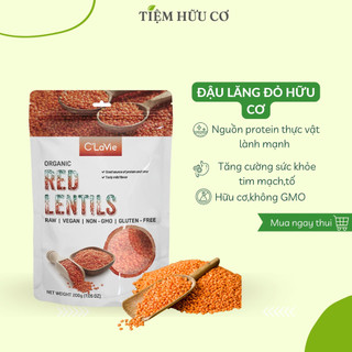 Đậu lăng đỏ hữu cơ C'lavie 200g tốt cho tim mạch ,người tiểu đường giàu dinh dưỡng