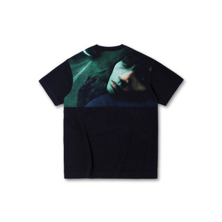 Áo thun "goldie fallen angel" 100% cotton 2 chiều màu đen