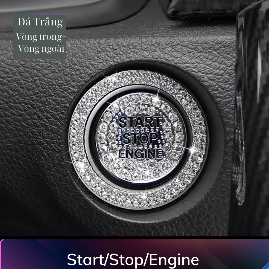 Đính đá Nút Start/Stop cho các hãng xe ô tô - Đính đá Sang trọng ô tô