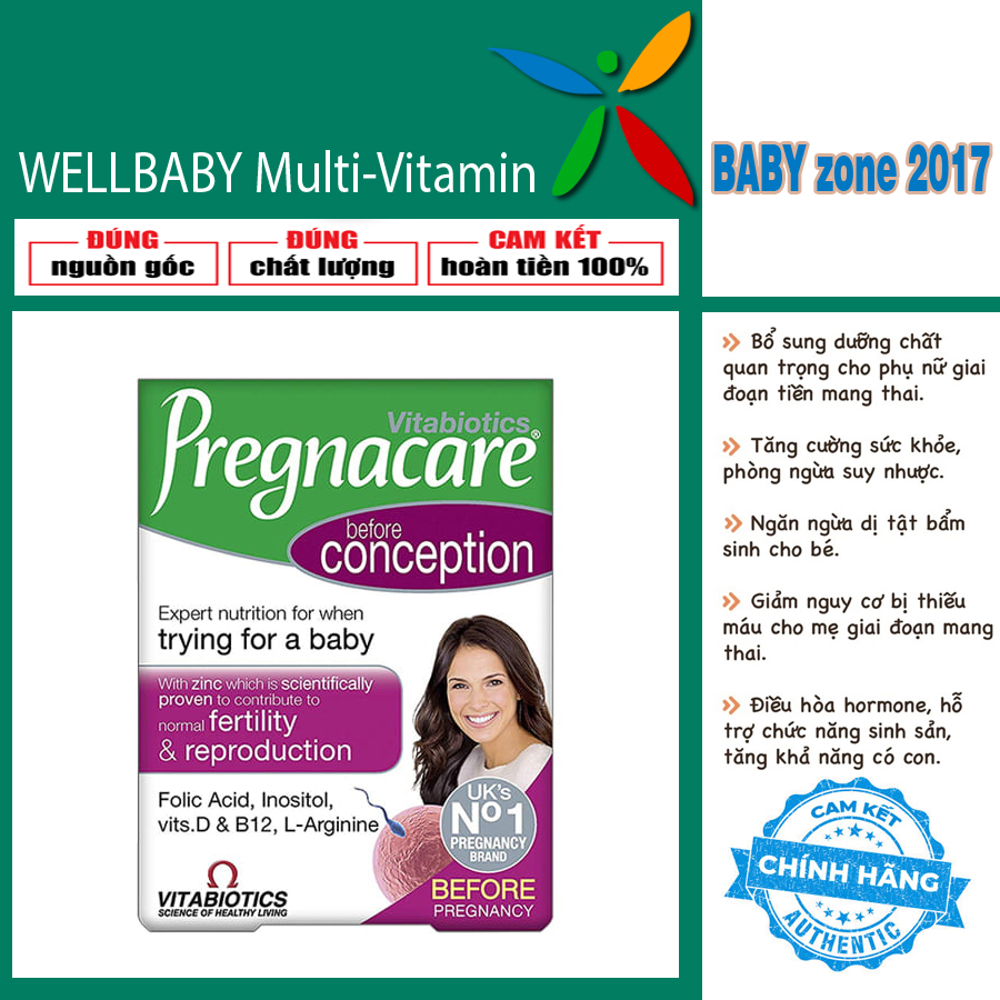 Viên uống trước thai kỳ Pregnacare Before Conception For Her