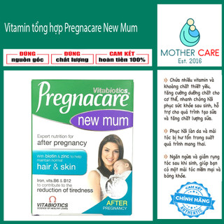 Vitamin cho mẹ sau sinh Pregnacare New Mum tóc da