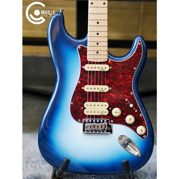 Đàn Guitar điện Sqoe SEST 250 - Màu xanh trắng (MBL)