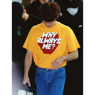 Áo thun Why Always Me vàng