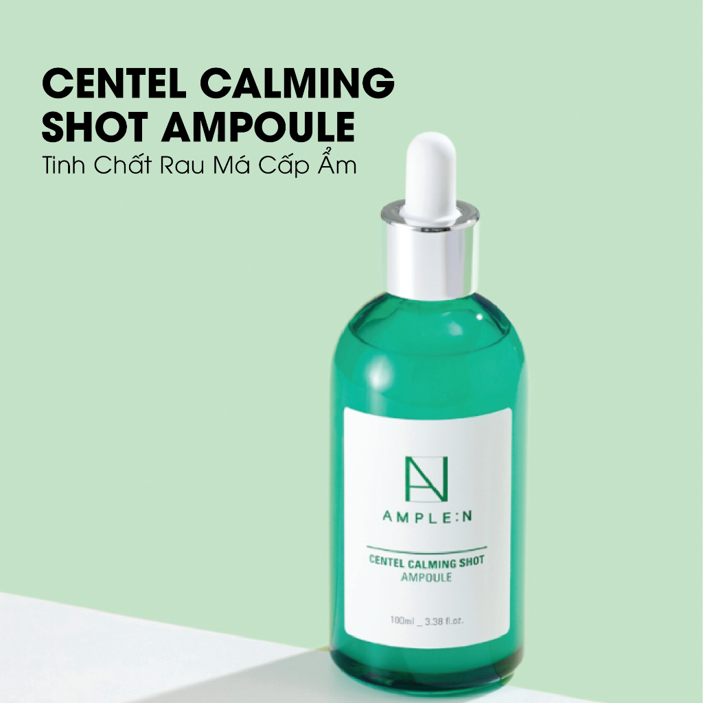 Tinh Chất Rau Má Cấp Ẩm Làm Dịu Da Ample:N Centel Calming Shot Ampoule