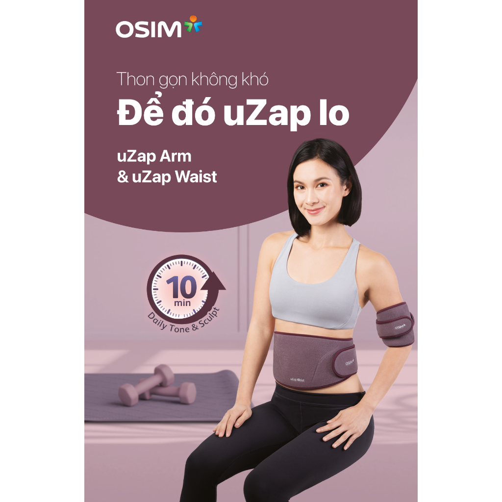 Combo đai OSIM uZap Waist,Arm