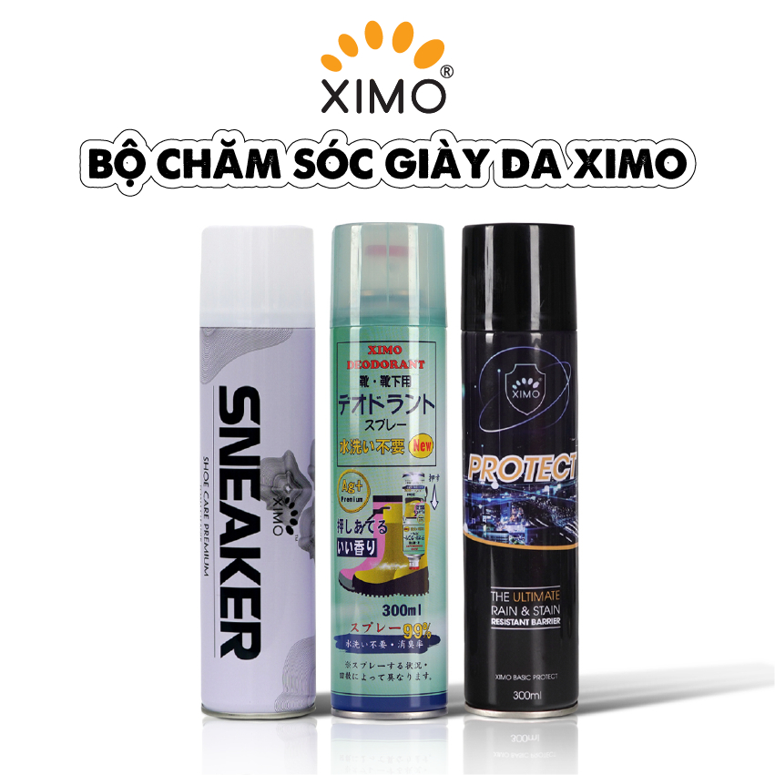 Bộ chai xịt nano chống nước, chống bẩn, làm sạch và khử mùi giày lưu hương XIMO