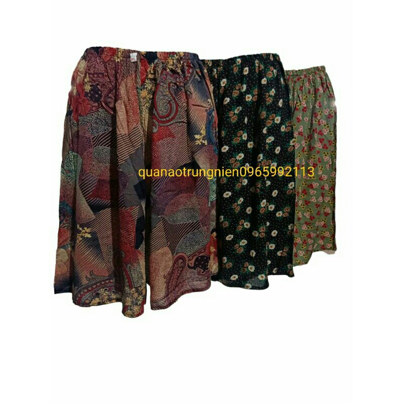 Quần đùi lanh bà già