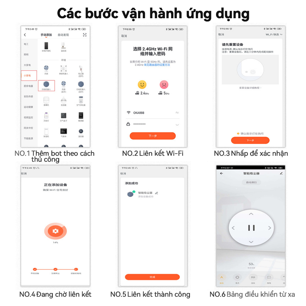 Robot hút bụi lau nhà Mỹ HC002 App điều khiển từ xa tự về sạc Khi Pin Yếu, Cảm Biến Chống Rơi, Diện Tích Làm Sạch 150㎡