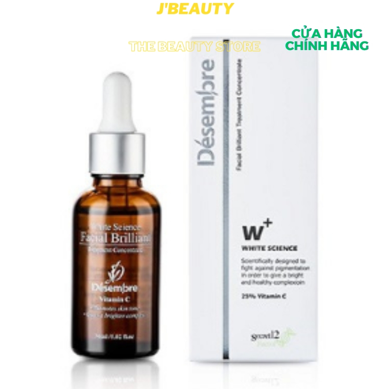 Tinh Chất Dưỡng Trắng Da Cô Đặc Désembre White Science Facial Brilliant Treatment Concentrate 30/100ml chính hãng.