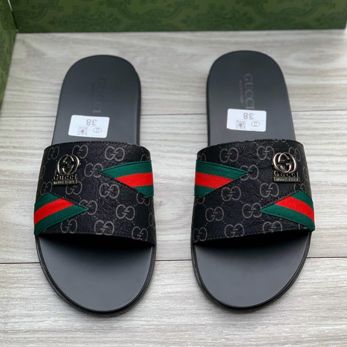 Dép Nam Gucci GC Quai Da Hottrend Thời Trang Full Bill Box + Box Bảo Vệ Size 38-43 LGC