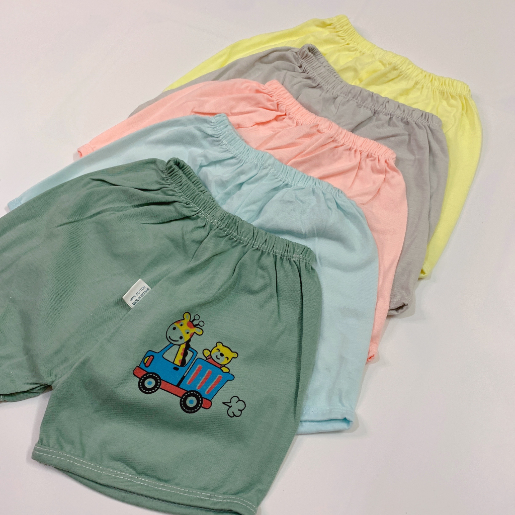 A03 - QUẦN ĐÙI CHỤC BÉ TRAI BÉ GÁI CHẤT COTTON MỊN MÁT IN HÌNH ĐẸP