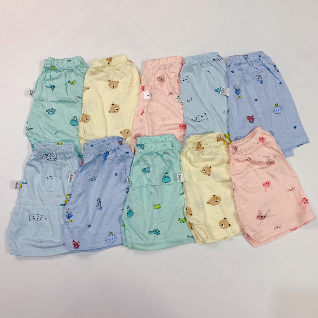 A04 - QUẦN ĐÙI CHỤC BÉ TRAI BÉ GÁI CHẤT THUN LẠNH ĐẸP 6-16KG ( ẢNH THẬT TỰ CHỤP )