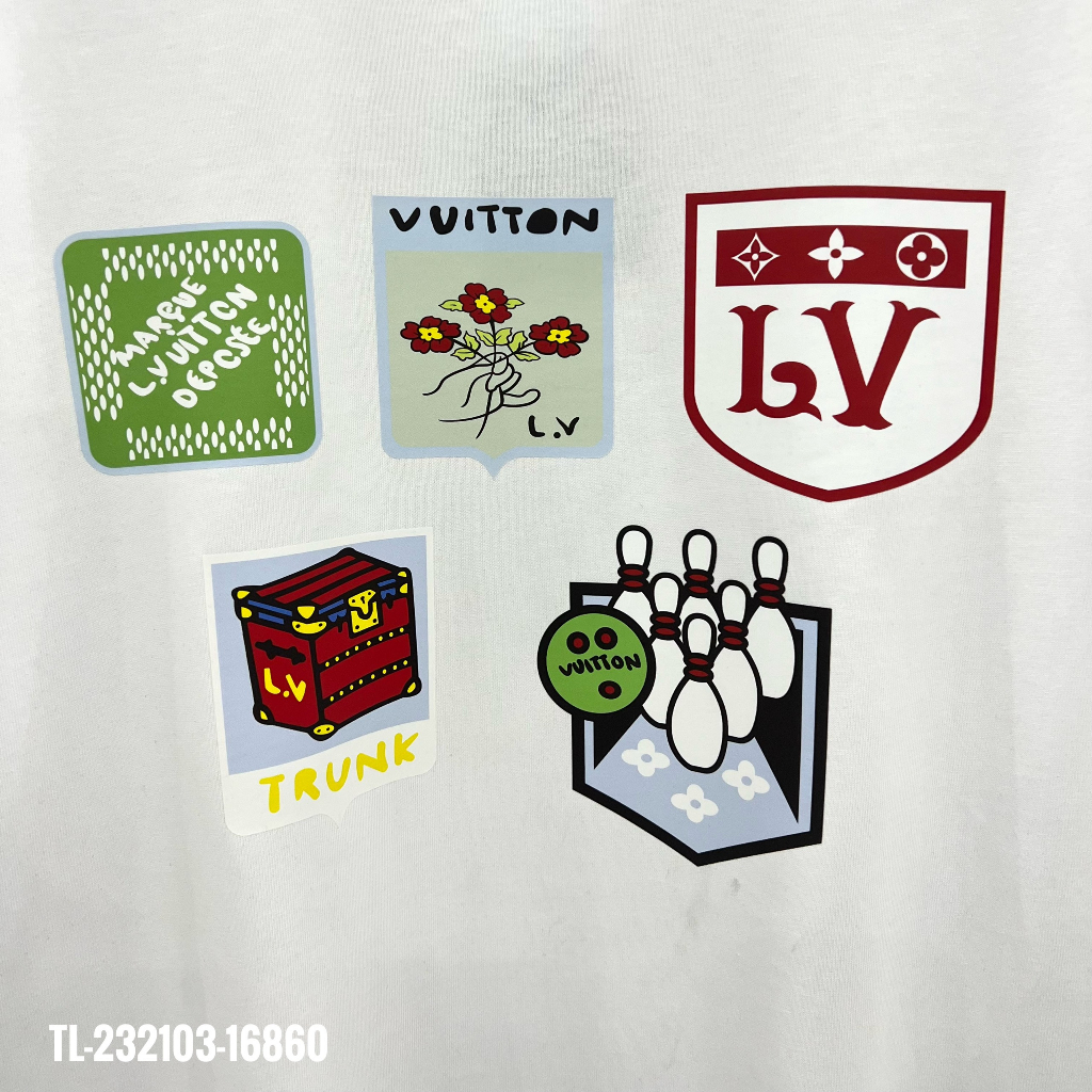 🔥Hot🔥Áo thun LV in sticker thiết kế hot trend Nam nữ New 2023