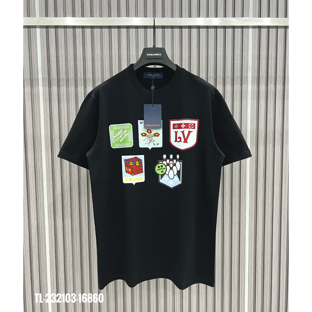 🔥Hot🔥Áo thun LV in sticker thiết kế hot trend Nam nữ New 2023