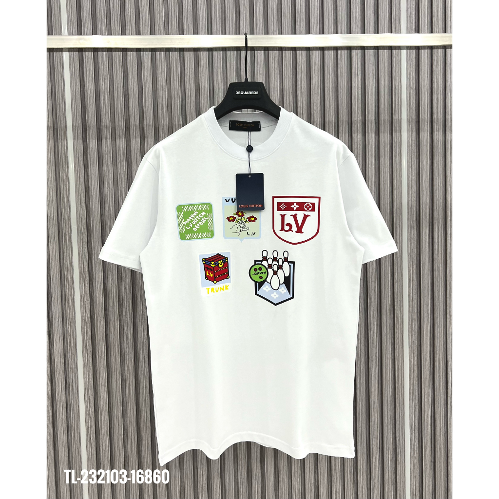 🔥Hot🔥Áo thun LV in sticker thiết kế hot trend Nam nữ New 2023