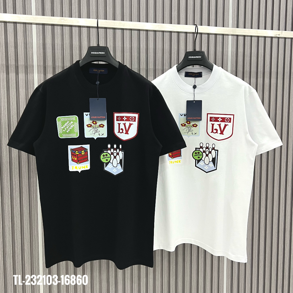 🔥Hot🔥Áo thun LV in sticker thiết kế hot trend Nam nữ New 2023
